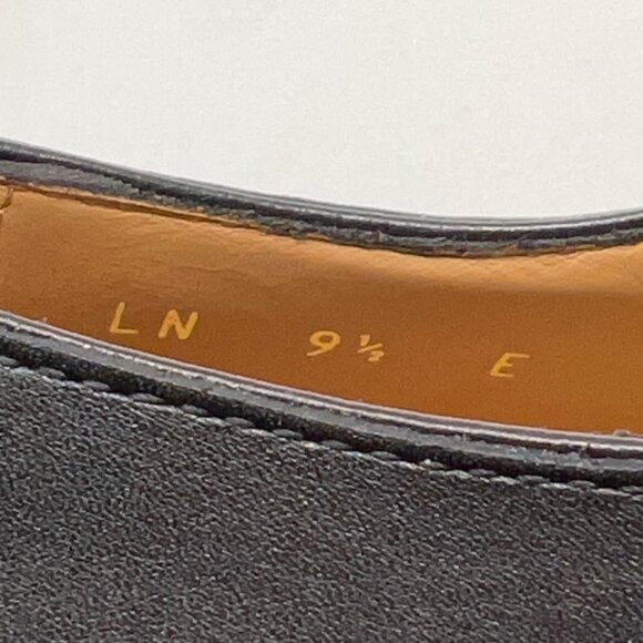 Ferragamo Fosco Men Leather Shoes Black Derby Oxfords Size 9.5 - Picture 8 of 13